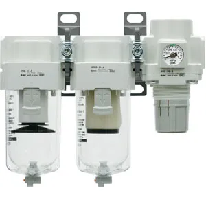 SMC AC25C-02DE3-B AC20C-AC40C-B 系列 空气组合元件:空气过滤器+减压阀+油雾分离器