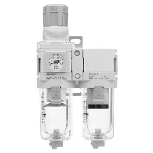 SMC AC30D-02G-D AC20D-D～AC40D-D 系列 空气组合元件 过滤减压阀+油雾分离器