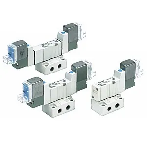 SMC SYJ3133-5HZ SYJ3000 系列 4通先导式电磁阀 弹性密封 底板配管型 单体阀