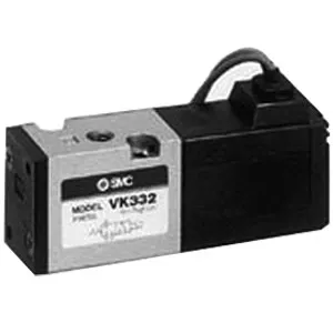 SMC VK332-5DZ-M5 VK300 系列 3通电磁阀 直动式座阀 直接配管型