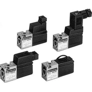 SMC VZ110-5G-M5-X1 VZ100 系列 弹性密封 3通电磁阀/直接配管型 阀型号