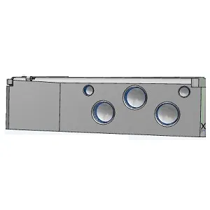 SMC VQ5000-P-04 VQ5000 系列 5通先导式电磁阀 插入式·插头引线式 底板配管型 底板型号