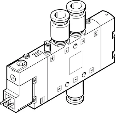 FESTO 电磁阀 CPE18-M2H-5L-QS-10 163778