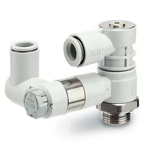 SMC ASP-UA08-G02 ASP 系列 带残压排气功能的先导单向阀 速度控制阀 纵向型