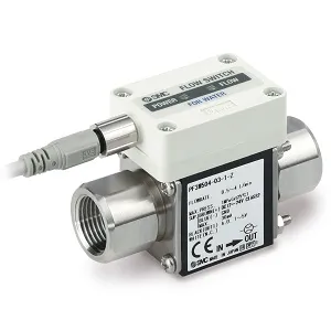 SMC PF3W540-F04-1-AZ PF3W5-Z 系列 3色显示 水用数字式流量开关 分离型传感器部