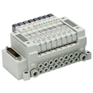 SMC VQ2200-51 VQ2000 系列 5通先导式电磁阀 底板配管型 插入式组件