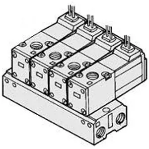 SMC VV3K3-20-16 VK300 系列 3通电磁阀 直动式座阀 集装式规格 共通SUP 共通EXH 20型/直接配管型