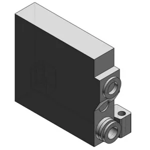 SMC VVQ1000-2A-1 U侧端板组件 F,P,J,S组件用 适用于VQ1000系列