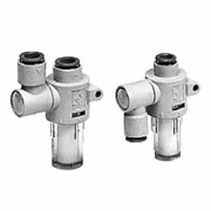 SMC ZFB300-10 ZFB 系列 真空过滤器 带快换接头 公制尺寸