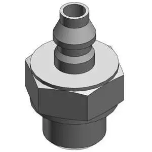 SMC 10-M-5AU-4 10-M 系列 洁净系列 微型管接头 M5系列 聚氨酯管用倒钩接头