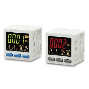 SMC 25A-ISE20B-Y-P-M5-W 25A-ZSE20B(F)/25A-ISE20B 系列 对应二次电池 3画面 高精度数字式压力开关 2输出+模拟输出(电压/电流) IP65(防尘防滴规格)