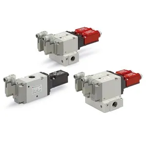 SMC 25A-VP544R-5DZ1-03-X555 25A-VP500/700-X555 系列 对应二次电池 安全规格ISO13849-1认证 带主阀位置检出功能 3通残压排气阀 带缓慢启动功能的双重残压排气阀