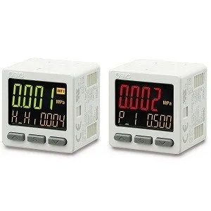 SMC ISE20A-V-M5-JB ISE20A 系列 3画面 高精度数字式压力开关 2输出+模拟输出(电压/电流) 正压用