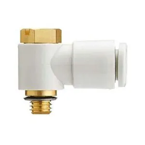 SMC KQ2V06-M5A-X12 KQ2V 系列 公制尺寸 快换接头 万向弯头