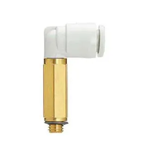 SMC KQ2W04-M5A-X35 KQ2W 系列 公制尺寸 快换接头 连接螺纹:M,R,Rc 加长弯头 带密封垫