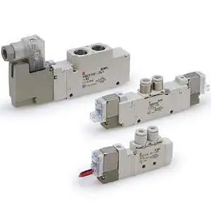SMC VQZ1120B-5MB1-C6 VQZ1000·2000·3000 系列 5通先导式电磁阀 直接配管型 插头引线组件 单体