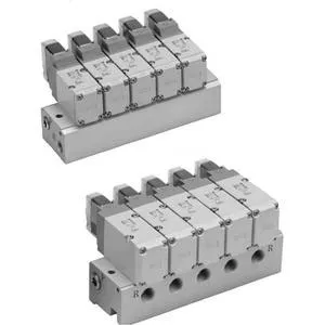 SMC VV3P3-41-031-02 VV3P*-41 VP300/500/700 系列 集装式 弹性密封 3通电磁阀/先导式座阀 共通排气型/41型