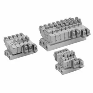 SMC VV5QZ12-16C VQZ1000·2000·3000 系列 5通先导式电磁阀 直接配管型 插头引线组件 集装式 插头式