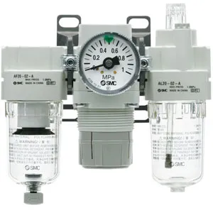 SMC AC40-03C-KV-3-A AC10-AC40-A 系列 空气组合元件：空气过滤器+减压阀+油雾器