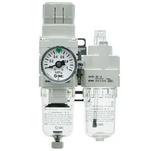 SMC AC40A-N02G-A AC10A-AC40A-A 系列 空气组合元件:过滤减压阀+油雾器