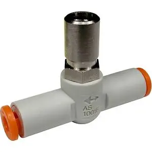 SMC AS2051F-06T AS□□□1F-T 系列 用专用工具调节速度控制 带快换接头 直通型