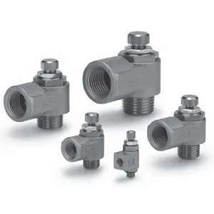 SMC AS2200-01-J AS 系列 标准型速度控制阀 金属阀体 弯头型
