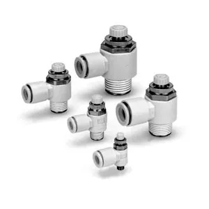 SMC AS3201FG-02-08S AS-FG 系列 不锈钢速度控制阀 带快速接头 弯头型