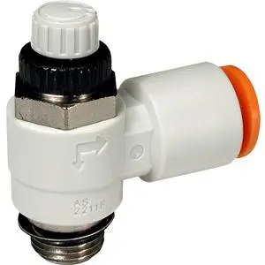 SMC AS4201F-U04-12 AS 系列 速度控制阀 带Uni快换接头 弯头型