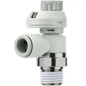 SMC AS4201FS-04-12 AS-FS 系列 带刻度速度控制阀 弯头型/万向型 主体尺寸2·3·4