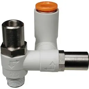 SMC ASD330F-01-06ST ASD□□□F-T 系列 用专用工具调节双向速度控制阀 带快换接头