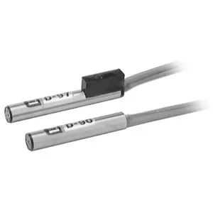 SMC D-90Z 有触点磁性开关, 直接出线式, 2线式, 横引出, 导线长5m, 适用电压：AC/DC5V,AC/DC12V,AC/DC24V