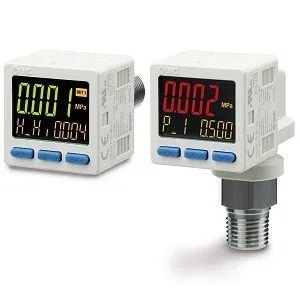 SMC ISE20C-R-M-02L-WA3 ISE20C(H) 系列 通用流体用 3画面 高精度数字式压力开关 2输出+模拟输出(电压/电流) 正压用