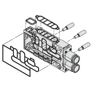 SMC JSY31M-2P-1DA-C6 集装块组件 适用于JSY系列