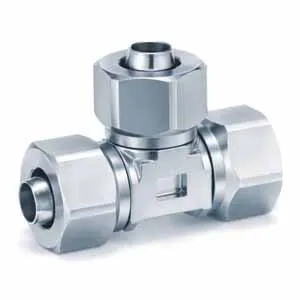 SMC KFG2T0906-00 KFG2T 系列 英制尺寸 SUS316嵌入式管接头 KFG2T-00-Inch T形接管