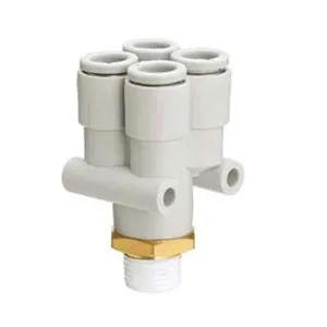 SMC KQ2UD06-02A KQ2UD 系列 公制尺寸 快换接头 四管Y形接头 带密封剂