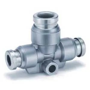 SMC KQB2T10-12 KQB2 系列 金属快换接头 连接螺纹:M,R,Rc KQB2T-00 变径三通