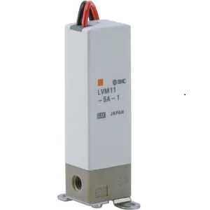 SMC LVM11-5C-1-10 LVM11 系列 直动式座阀 带节电回路小型化学液用直动式2·3通电磁阀 直接配管型