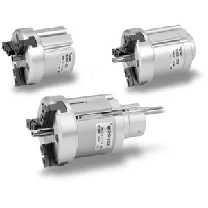 SMC MHSH3-40DB MHSH3 系列 气爪 平行开闭型 滑动导轨方式 圆形主体 3爪型 通孔型