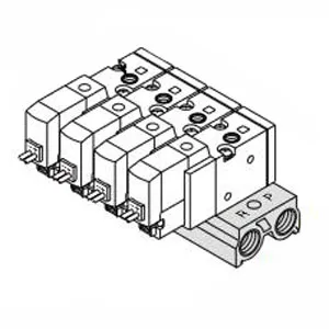 SMC SS3YJ5-20-04-F SYJ500 系列 3通电磁阀/先导式 弹性密封 内部先导式用集装式 20型