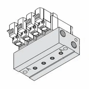 SMC SS3YJ5-40-03-01 SYJ500 系列 3通电磁阀/先导式 弹性密封 内部先导式用集装式 40型