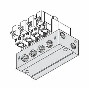 SMC SS3YJ5-41-04-C6 SYJ500 系列 3通电磁阀/先导式 弹性密封 内部先导式用集装式 41型