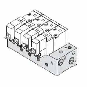 SMC SS3YJ5-41R-02-01 SYJ500 系列 3通电磁阀/先导式 弹性密封 内部先导式用集装式 41R型