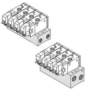 SMC SS3YJ7-21-05 SYJ700 系列 3通电磁阀/先导式 弹性密封 内部先导式用集装式 20/21型