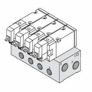 SMC SS3YJ7-42-10-01 SYJ700 系列 3通电磁阀/先导式 弹性密封 内部先导式用集装式 42型
