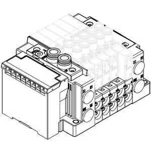SMC SS5Y3-12S3V-08U-D SY3000·5000·7000 系列 插入式插件连接底板 对应EX120系列 12型