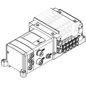 SMC SS5Y5-10SVA-10U-C6 SY3000·5000·7000 系列 5通电磁阀 插入式插件连接底板 对应EX260系列 10/11型 集装式
