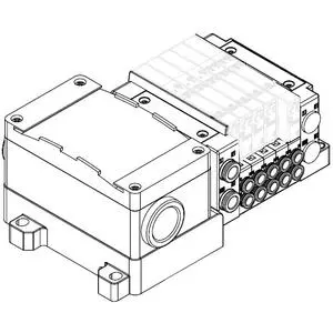 SMC SS5Y5-10T-09B-B8 SY3000·5000·7000 系列 插入式插件连接底板 对应端子台盒 10/11型