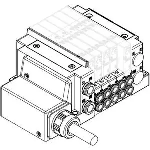 SMC SS5Y7-11L32-08B-N11AA SY3000·5000·7000 系列 插入式插件连接底板 对应导线 10L/11L型