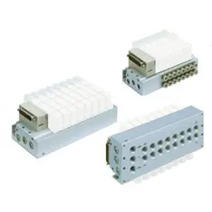 SMC SS5Y7-50F2-08B-02 SY3000·5000·7000 系列 插入式金属底板:D型辅助插座 对应扁平电缆插座、PC接线系统 50/51型