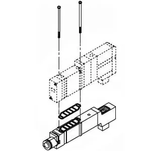 SMC SV3000-38-1A 集装式可选项 单独EXH.隔板组件 适用于SV2000/3000/4000系列